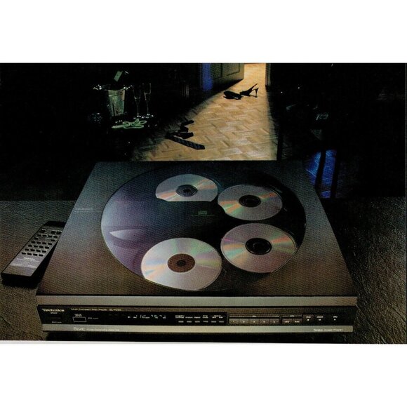 1989 Technics 5-Disc CD Changer Vintage Print Ad (L11) - Picture 2 of 3